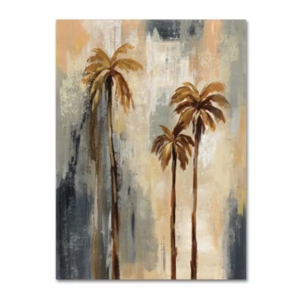 Silvia Vassileva 'Palm Trees I' Canvas Art, 18x24, Trademark Fine Art, Mfr#: WAP00806-C1824GG